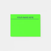 Grüne Post - Hinweise Post-it Klebezettel (Vorderseite)