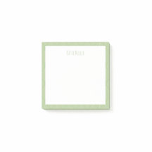 Grüne Post-it-Notizzettel