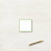 Grüne Post-it-Notizzettel Post-it Klebezettel (Auf Schreibtisch)