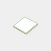 Grüne Post-it-Notizzettel Post-it Klebezettel (angewinkelt)