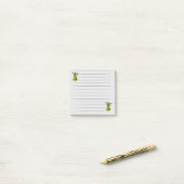 Grüne Post-it-Notizzettel von Bell Post-it Klebezettel (Auf Schreibtisch)