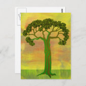 grüne Postkarte (Vorne/Hinten)