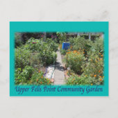 Grüne Postkarte Raumes UFPIA Baltimores (Vorderseite)