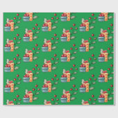 Grüne Präsentationen Geschenkpapier (Flach)