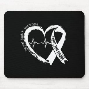 Grüne psychische Gesundheit zählt Bewusstseins-Her Mousepad