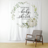 Grüne Pumpkin Fall Babydusche Hintergrund Wandteppich (Beispiel)