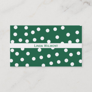 Grüne Punkte-Geschäfts-Karte Visitenkarte