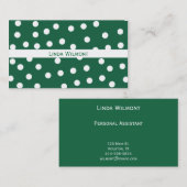 Grüne Punkte-Geschäfts-Karte Visitenkarte (Vorne/Hinten)