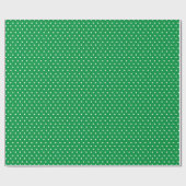Grüne Punkte Geschenkpapier (Flach)