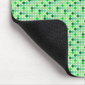 Grüne Punkte Mousepad (Ecke)