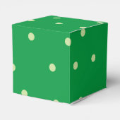 Grüne Punkte Muster BonBon Süßigkeiten Geschenkschachtel (Rückseite)