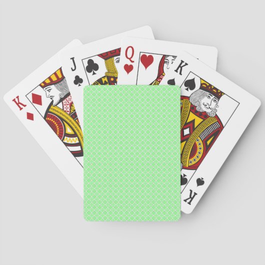 Grüne Punkte Muster Spielkarten (Rückseite)