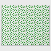 Grüne Punkte zum Weißbuch Geschenkpapier (Flach)