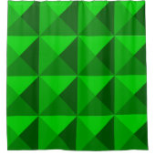 Grüne Pyramiden Duschvorhang (Vorderseite)