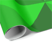 Grüne Pyramiden Geschenkpapier (Rolleneckpunkt)