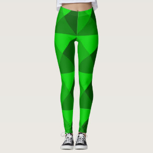 Grüne Pyramiden Leggings