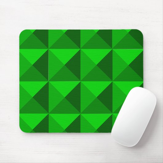 Grüne Pyramiden Mousepad (Mit Mouse)
