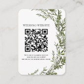 Grüne QR-Code und Einladung zum Foto (Vorderseite)