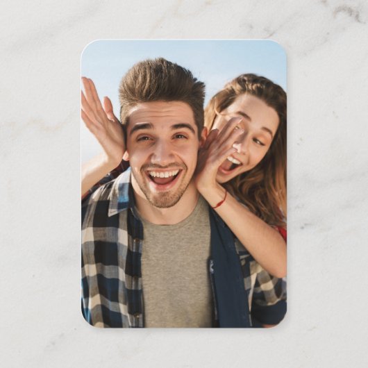 Grüne QR-Code und Einladung zum Foto (Rückseite)