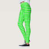 Grüne Quadrate Leggings (Links)