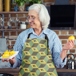 Grüne Quadrate Schürze