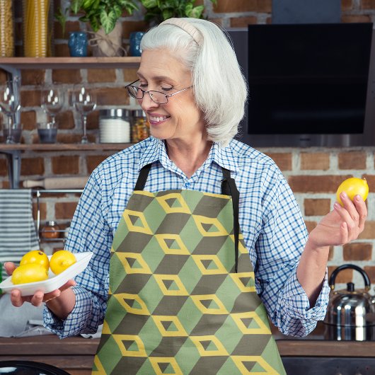 Grüne Quadrate Schürze