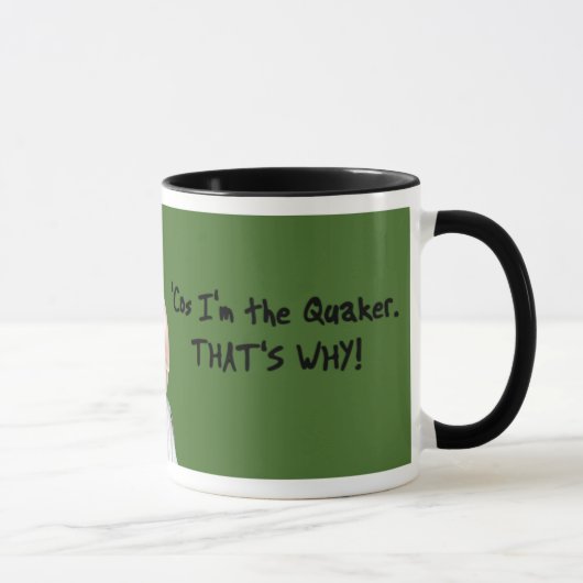 Grüne Quäker-Papageien-Tasse Tasse (Rechts)