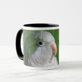 Grüne Quäker-Papageien-Tasse Tasse (Vorderseite Links)