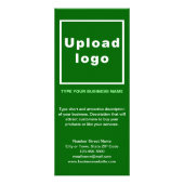 Grüne Rackkarte Werbekarte (Vorne)