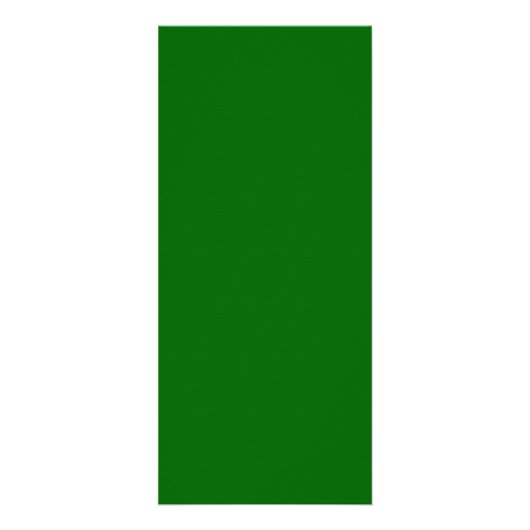 Grüne Rackkarte Werbekarte (Hinten)