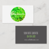 Grüne Rasenfläche Bio Feel Visitenkarte (Vorne/Hinten)