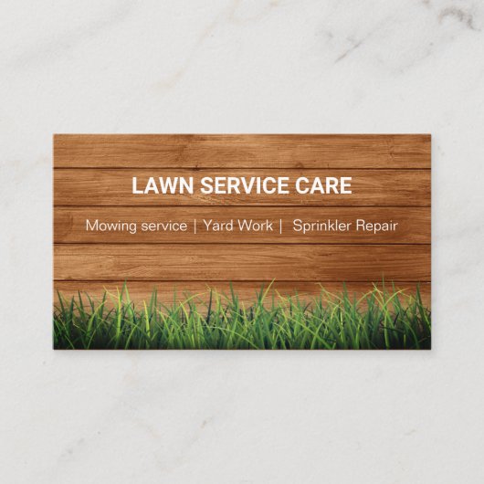 Grüne Rasenflächen für moderne Rasenflächen Visitenkarte (Vorderseite)