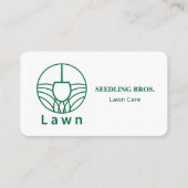 Grüne Rasenflächen Visitenkarte (Vorderseite)