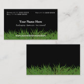 Grüne Rasenflächen Visitenkarte (Vorne/Hinten)