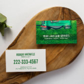 Grüne Rasengärtnerei Landschaften Visitenkarte