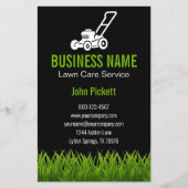 Grüne Rasenmäher Flyer (Vorne)