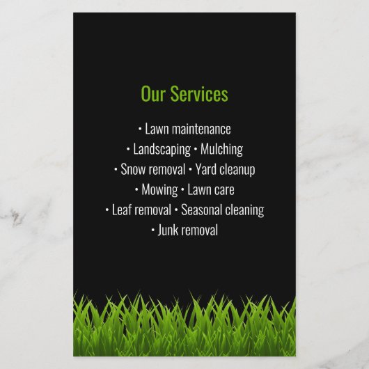 Grüne Rasenmäher Flyer (Hinten)