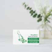 Grüne Rasenmäher, Rasenpflege Visitenkarte (Stehend Vorderseite)