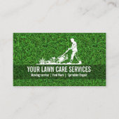 Grüne Rasenmäher Visitenkarte (Vorderseite)