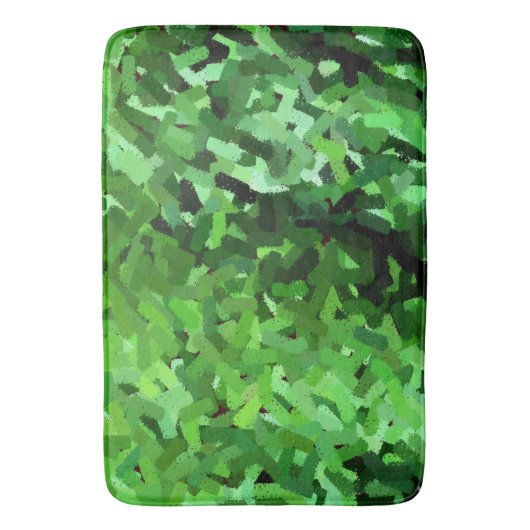 Grüne Rasenmatte Badematte (Vorderseite Vertikal)