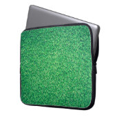 Grüne Rasentextur Laptopschutzhülle (Vorderseite Links)