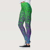Grüne Raster 2 Seiten 01.b Lila BG Leggings (Links)