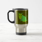 Grüne Ratten-Reise-Tasse Reisebecher (Links)