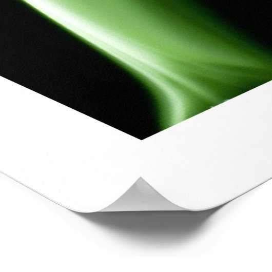 Grüne Rauchkunst Poster (Ecke)