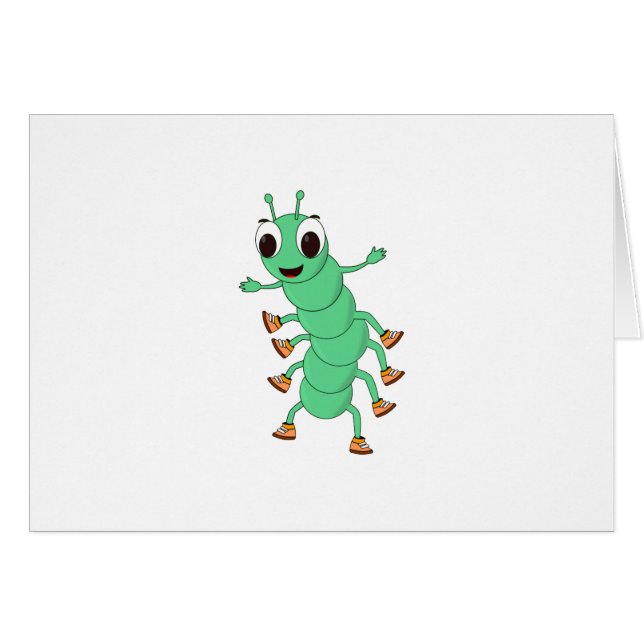 Grüne Raupe (Vorderseite (Horizontal))