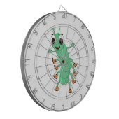 Grüne Raupe Dartscheibe (Vorderseite Links)