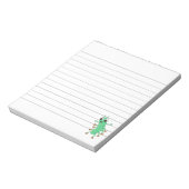 Grüne Raupe, kundenspezifisch Notizblock (Rotiert)