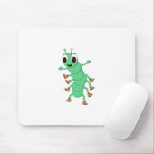 Grüne Raupe Mousepad (Mit Mouse)