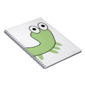 Grüne Raupe Notizblock (Rechte Seite)