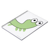 Grüne Raupe Notizblock (Linke Seite)